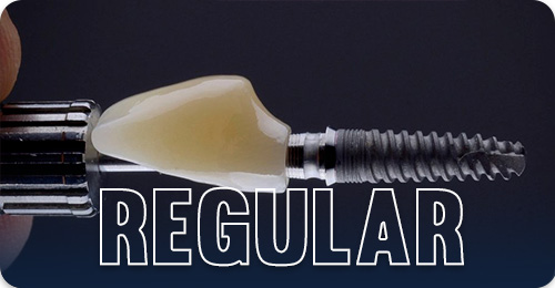 Regular dental implants