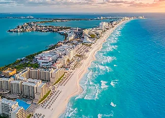 Cancun aereal view