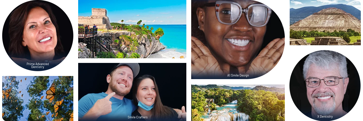 Dental Tourism in Mexico collage