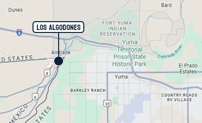 Los Algodones, Mexico location